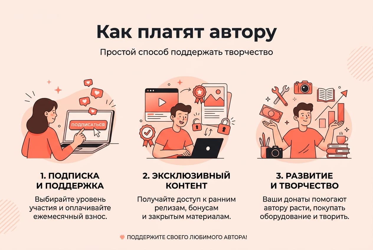 Как оплатить подписку на Patreon из России в 2026 году: без зарубежной карты — фото 2