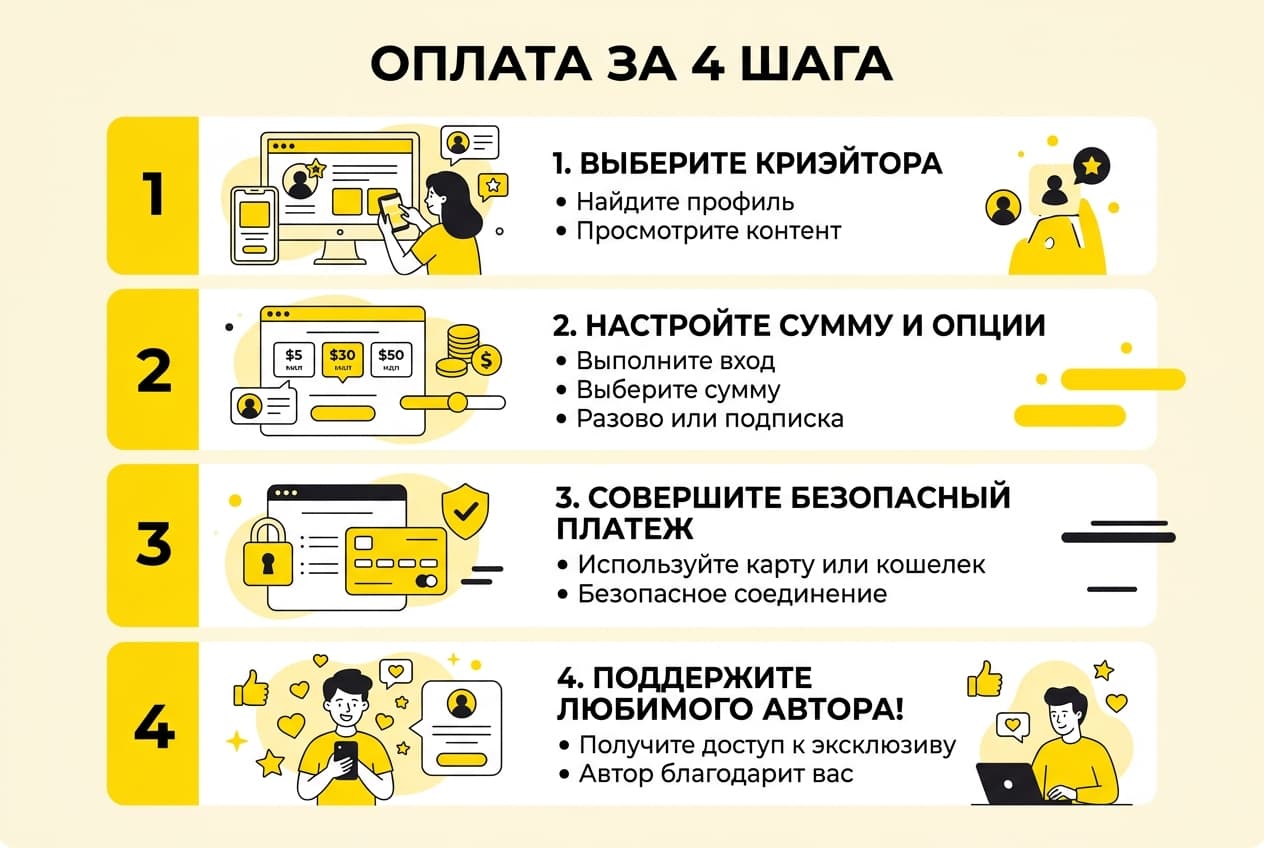 Как оплатить Buy Me a Coffee из России в 2026 году: без зарубежной карты — фото 4