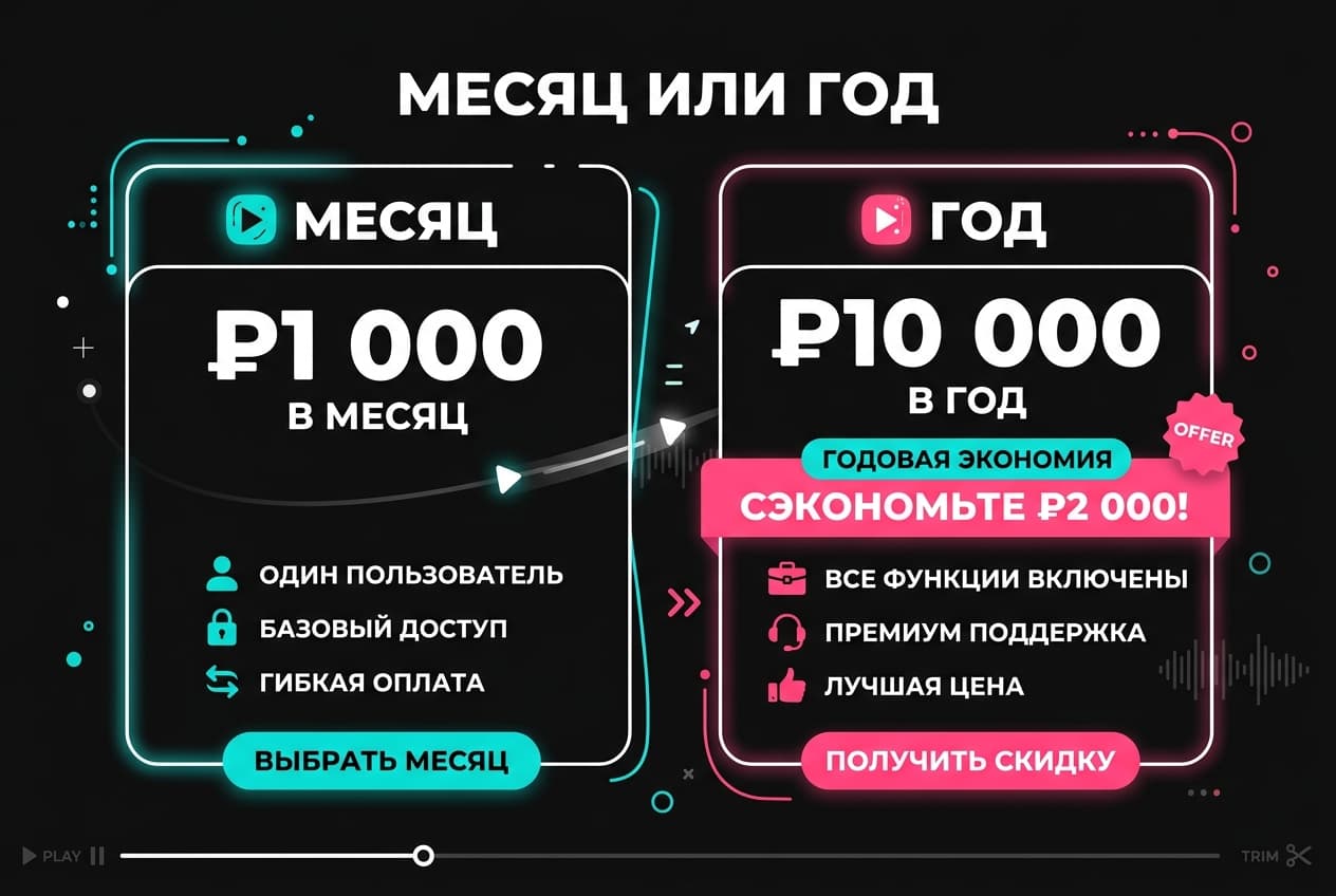 Как оплатить годовую подписку CapCut Pro из России в 2026 году — фото 1