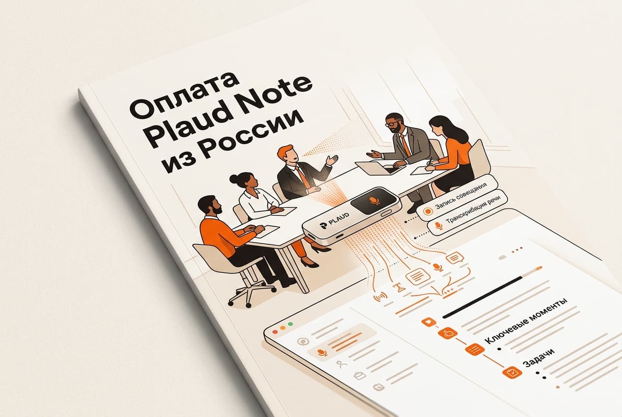 Как оплатить Plaud Note из России в 2026 году: подписку на ИИ-диктофон без зарубежной карты