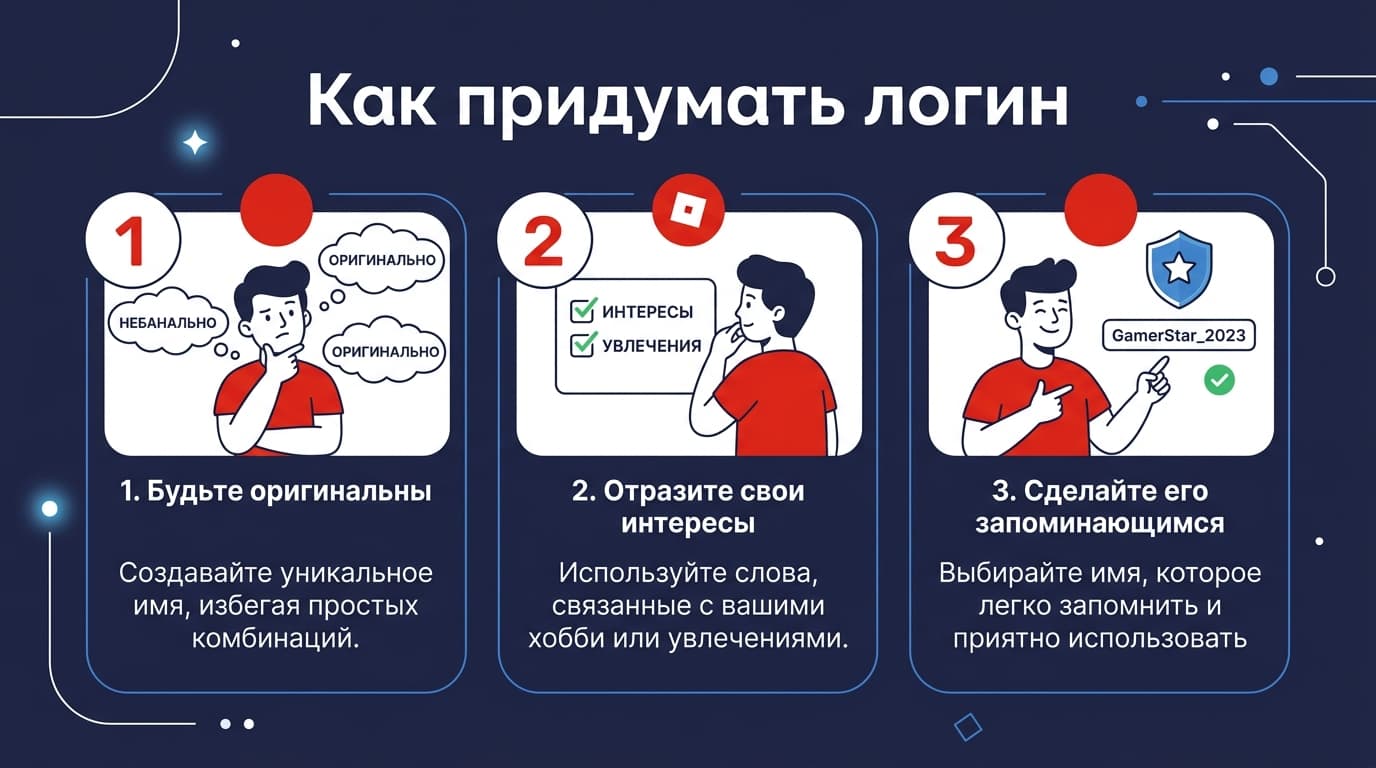 Как назвать аккаунт в Roblox: логин, ник и идеи — фото 2