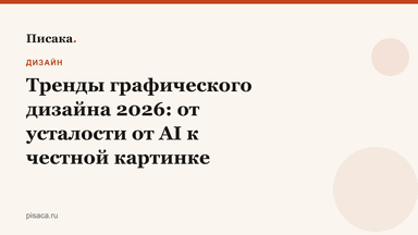 Тренды графического дизайна 2026: от усталости от AI к честной картинке