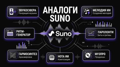 Аналоги Suno в 2026: какой генератор музыки по тексту выбрать вместо него