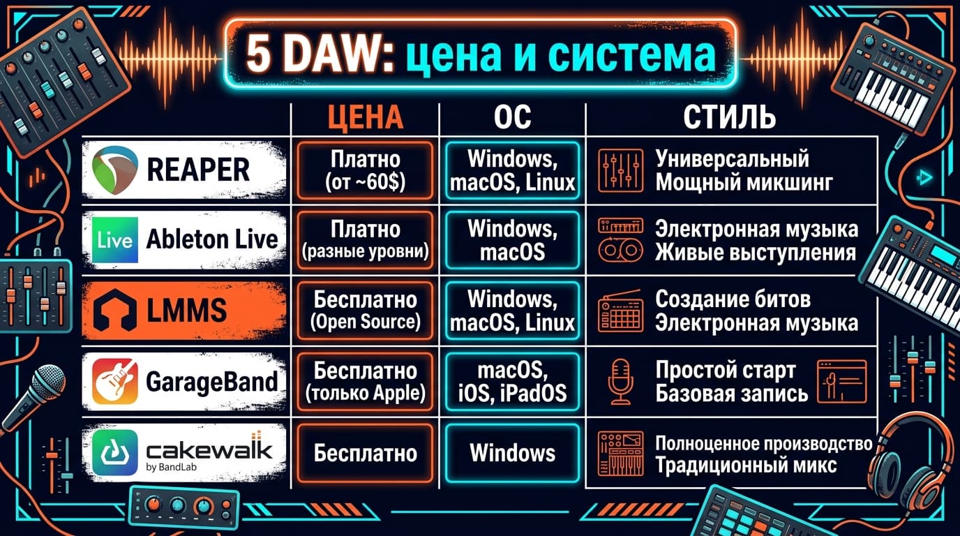 Чем заменить FL Studio: пять DAW на все случаи в 2026 году — фото 1
