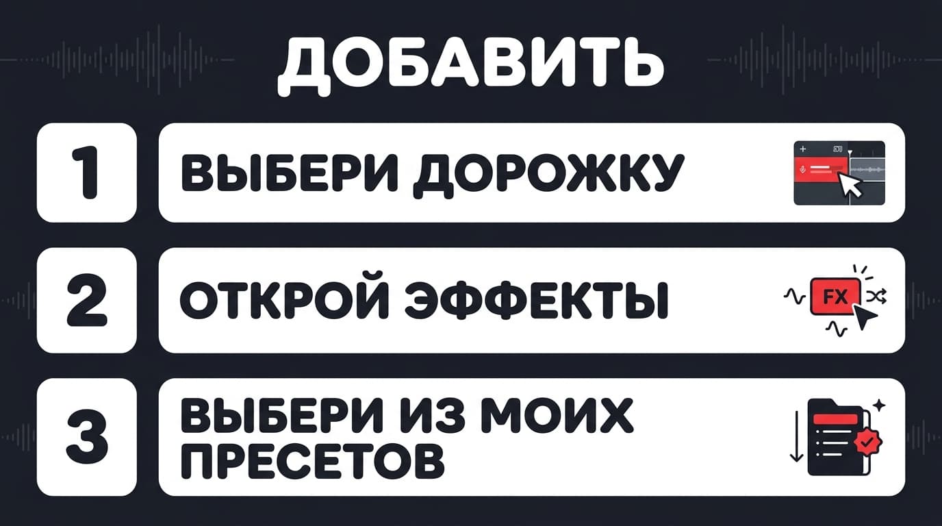 Пресеты эффектов в BandLab: как применить готовый и сохранить свой — фото 1