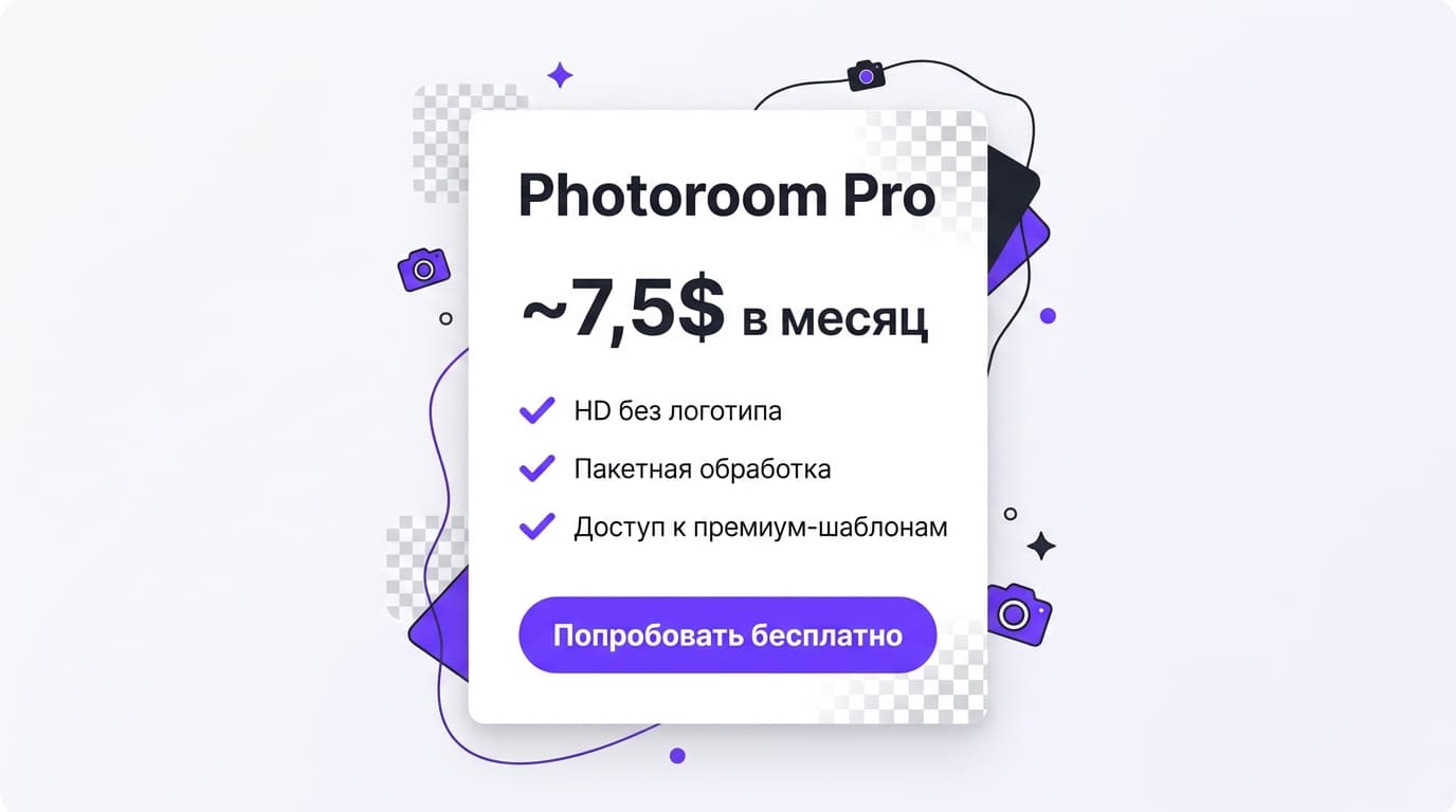 Подписка Photoroom Pro из России: три рабочих способа оплаты — фото 1