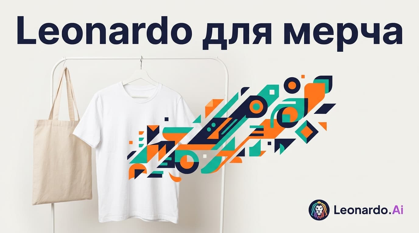 Мерч и print-on-demand через Leonardo: как получить файл, готовый к печати