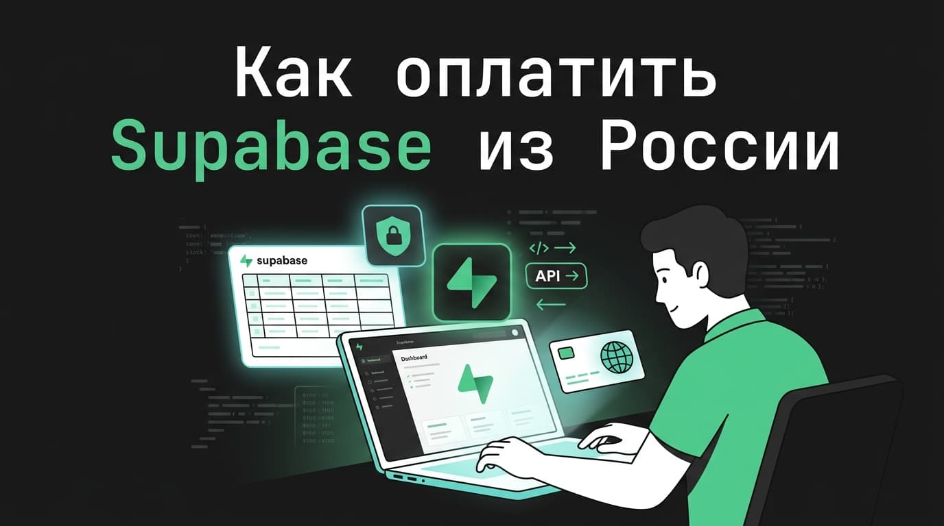 Оплата Supabase из России в 2026 году: разбираем рабочую схему