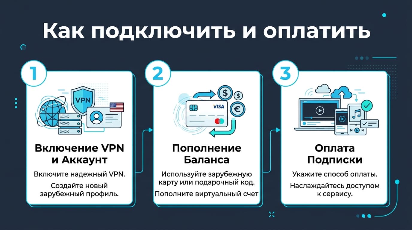 Как подключить подписку и оплатить её из России в 2026 году — фото 3