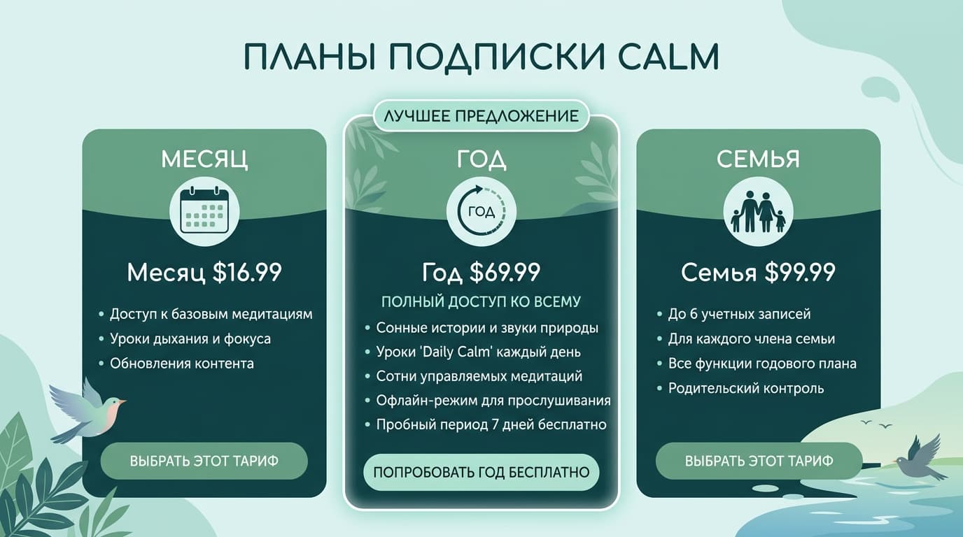 Calm бесплатно или по подписке: что реально стоит своих денег — фото 4