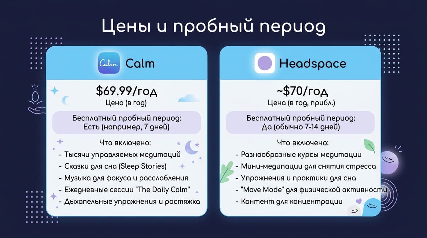 Calm против Headspace: как понять, какое приложение выбрать — фото 3
