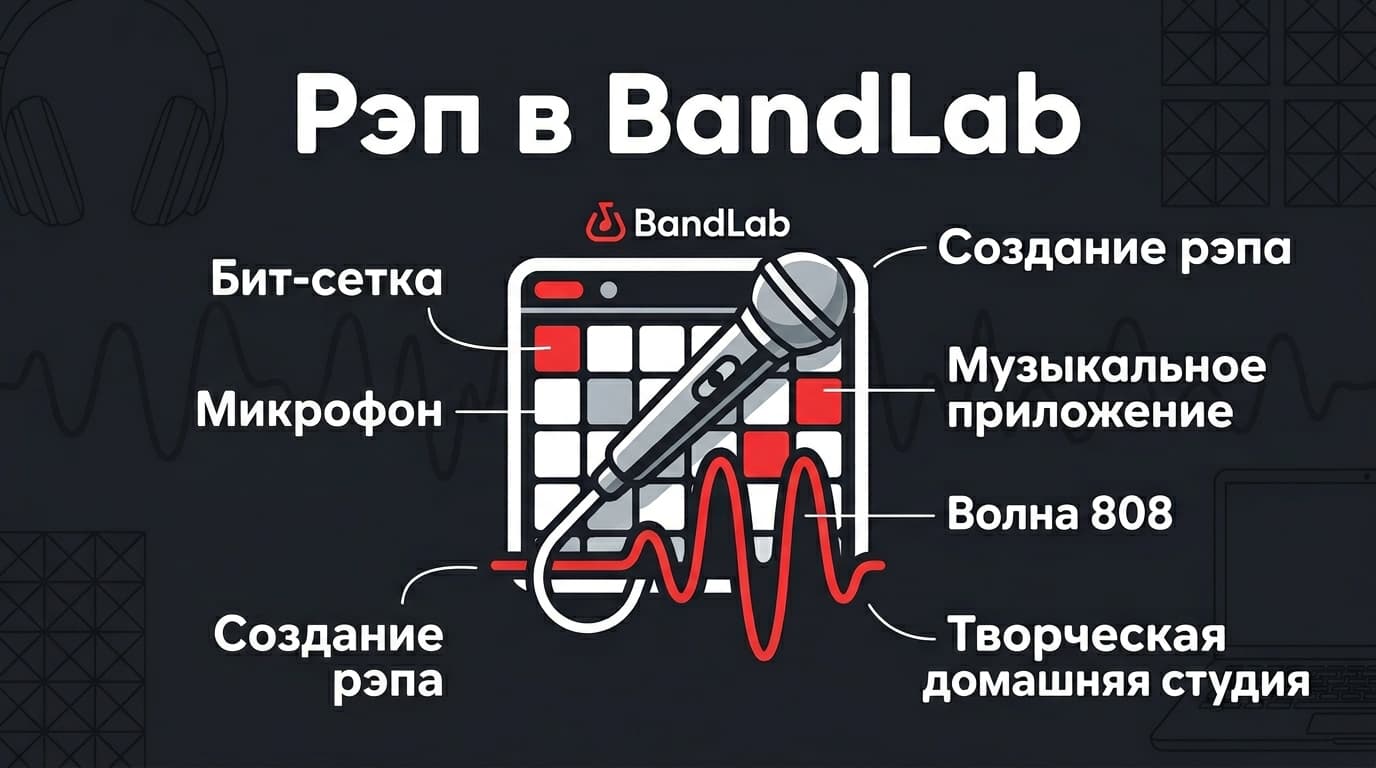 Рэп-трек в BandLab с нуля: бит, читка и сведение без студии