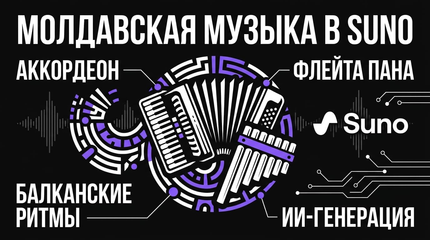 Молдавская музыка в Suno: как подобрать промт, чтобы звучал аккордеон и цимбалы