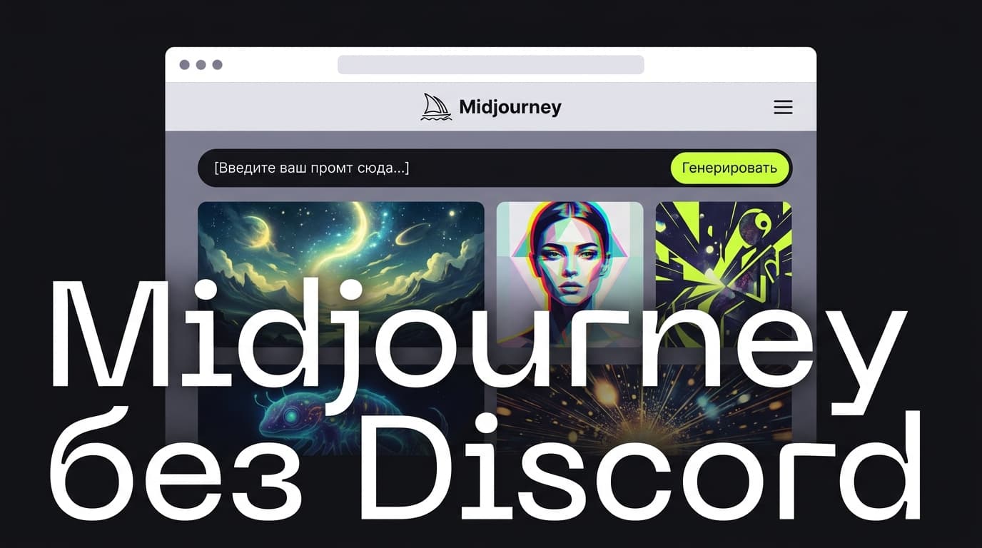 Как пользоваться Midjourney без Discord (на сайте): полный гайд
