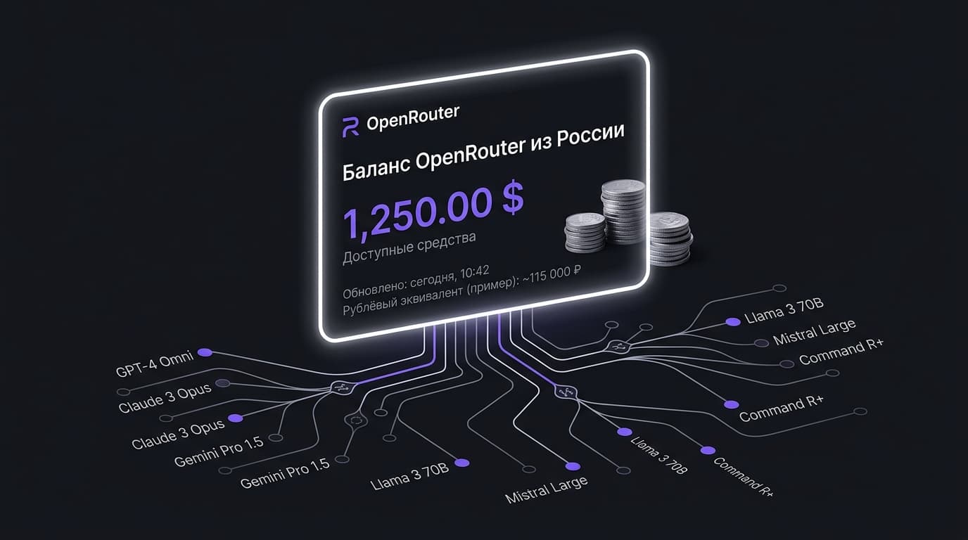 Как пополнить баланс OpenRouter из России в 2026 году и не подарить лишнее комиссии
