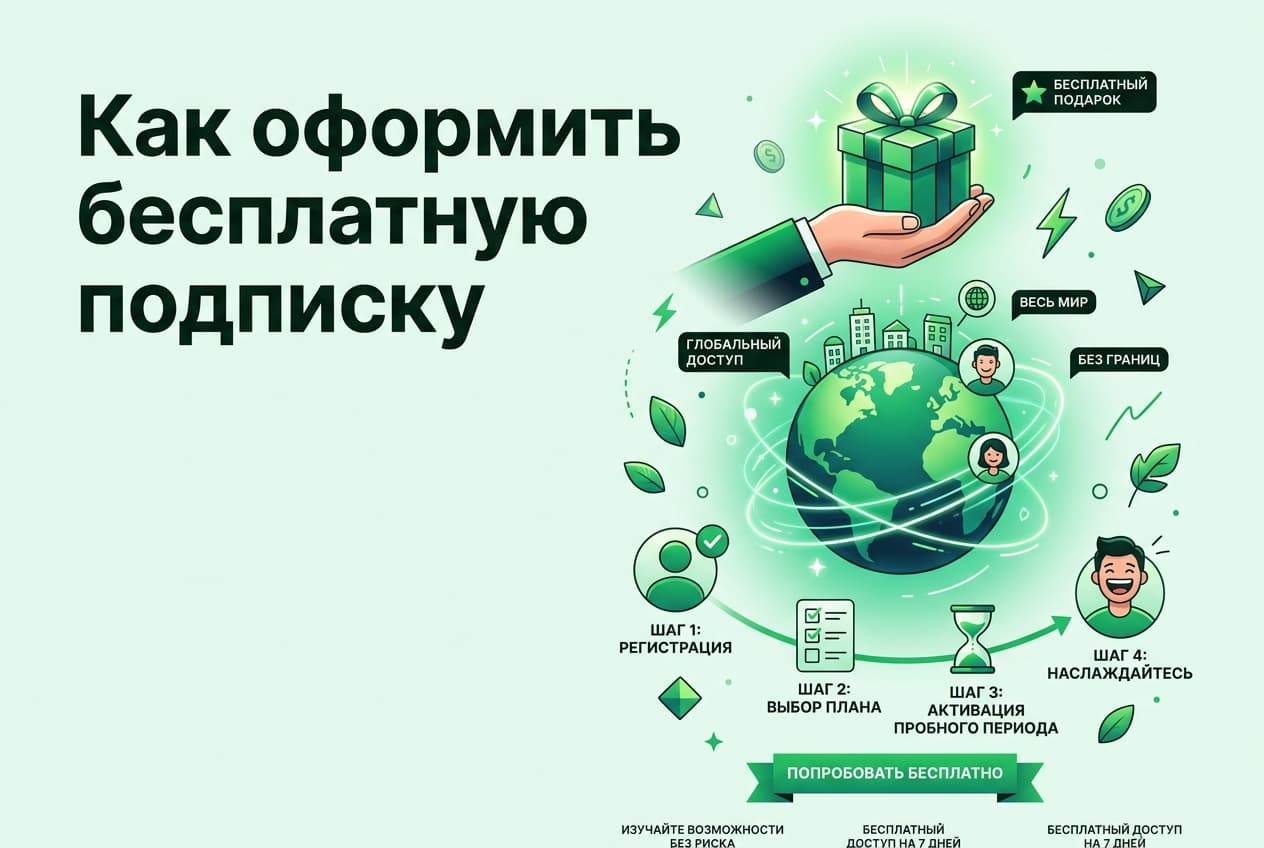 Как оформить бесплатную подписку из России в 2026 году: про пробные периоды
