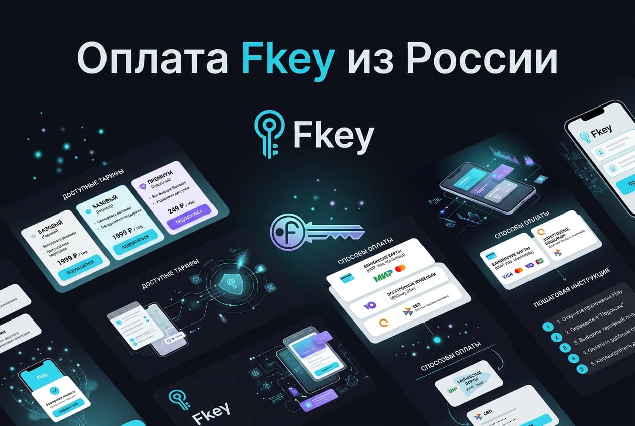 Как оплатить подписку Fkey из России в 2026 году: без зарубежной карты