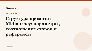 Структура промпта в Midjourney: параметры, соотношение сторон и референсы
