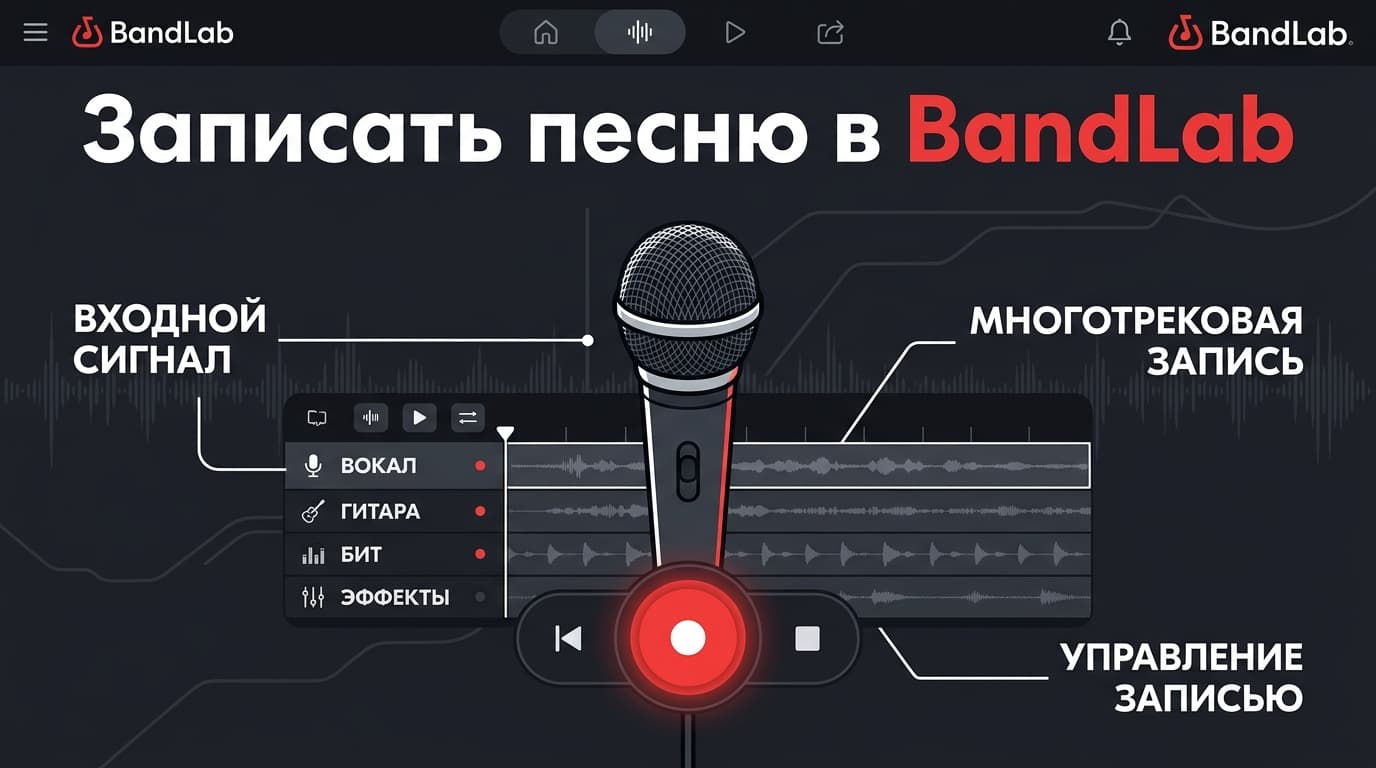 Домашняя запись вокала в BandLab: путь от пустого проекта до готового трека