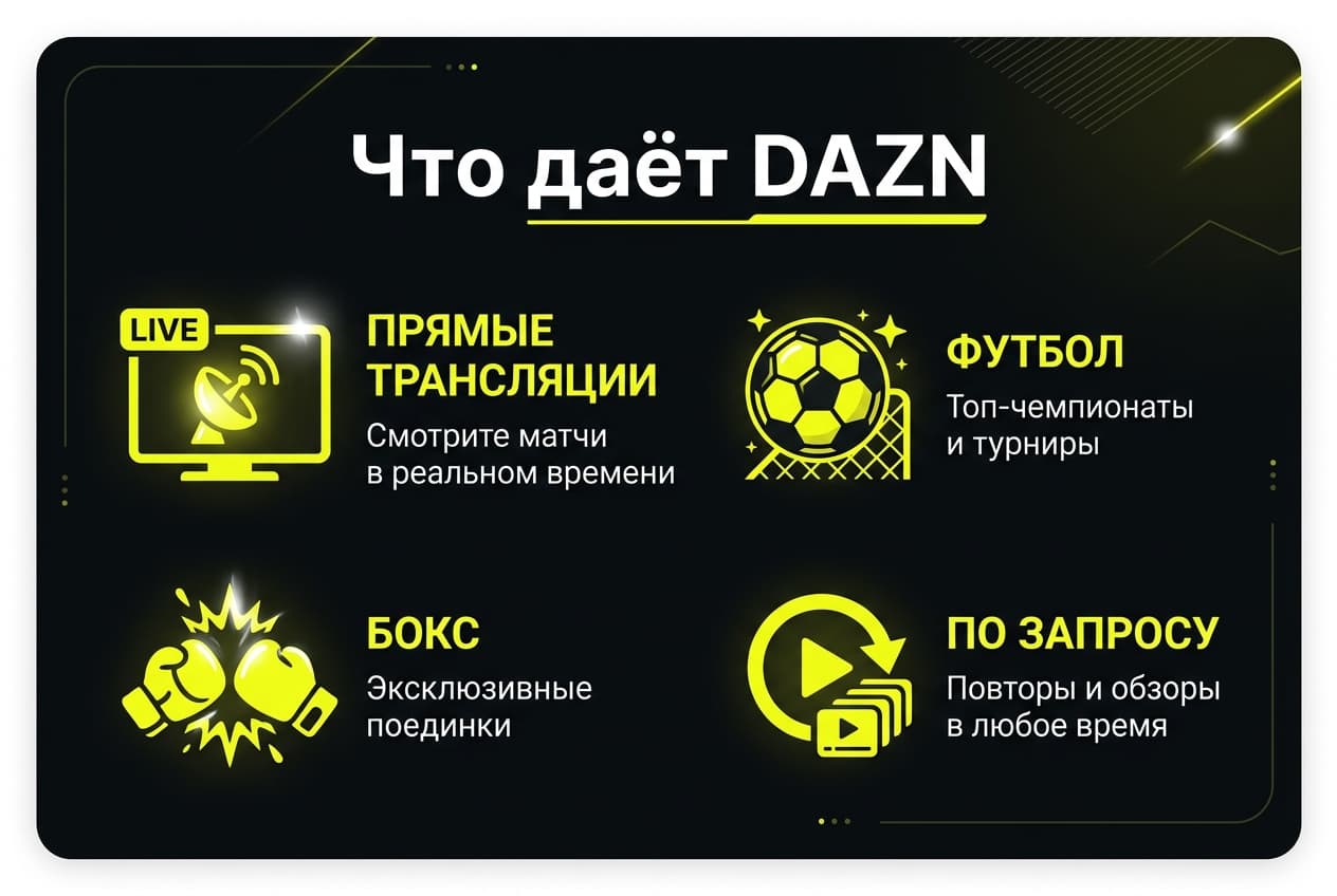 Как оформить подписку DAZN из России в 2026 году: без зарубежной карты — фото 1