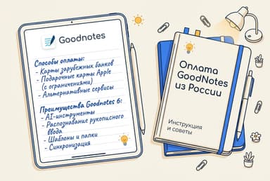 Как оплатить GoodNotes из России в 2026 году: подписку без зарубежной карты