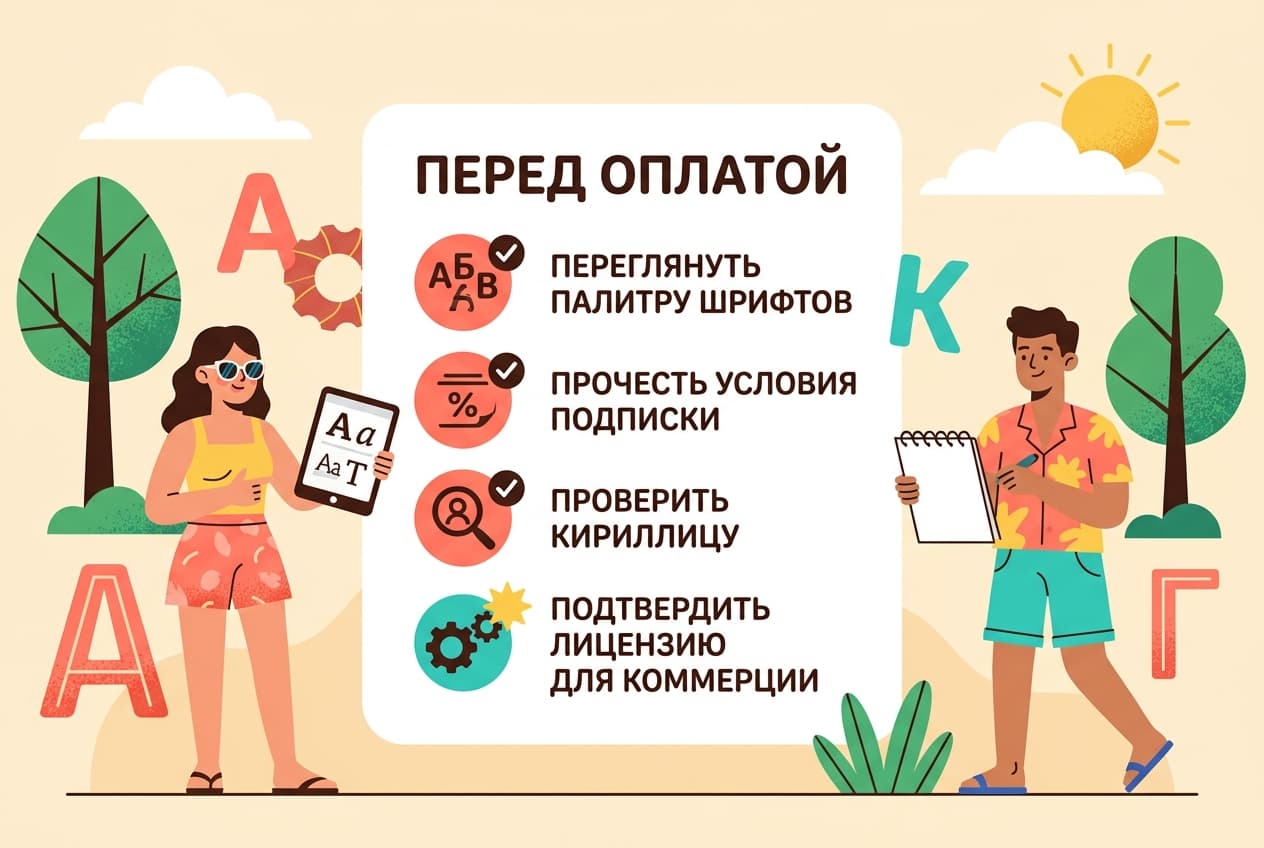 Как оплатить подписку Лето Шрифты в 2026 году — фото 4