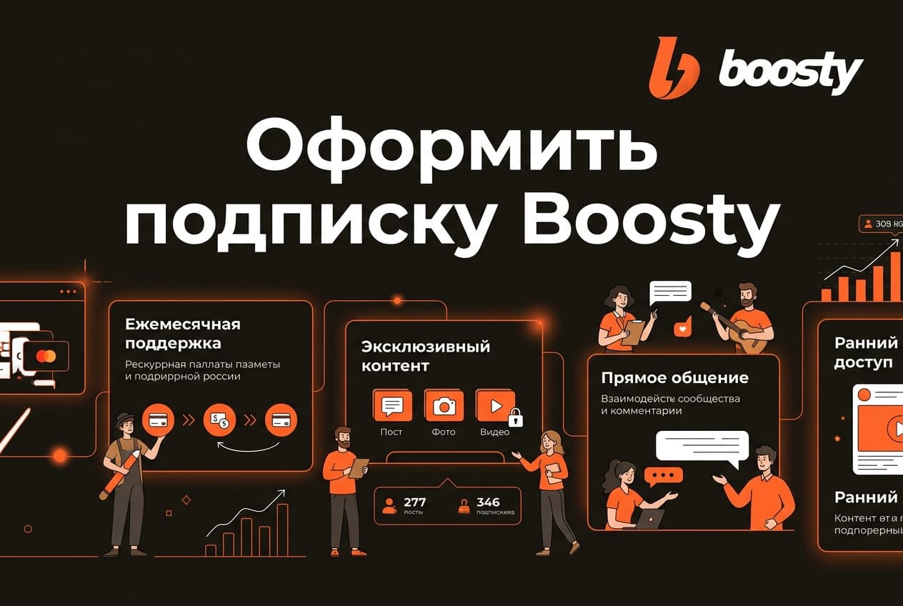 Как оформить подписку на Boosty в 2026 году: и что с зарубежными платформами