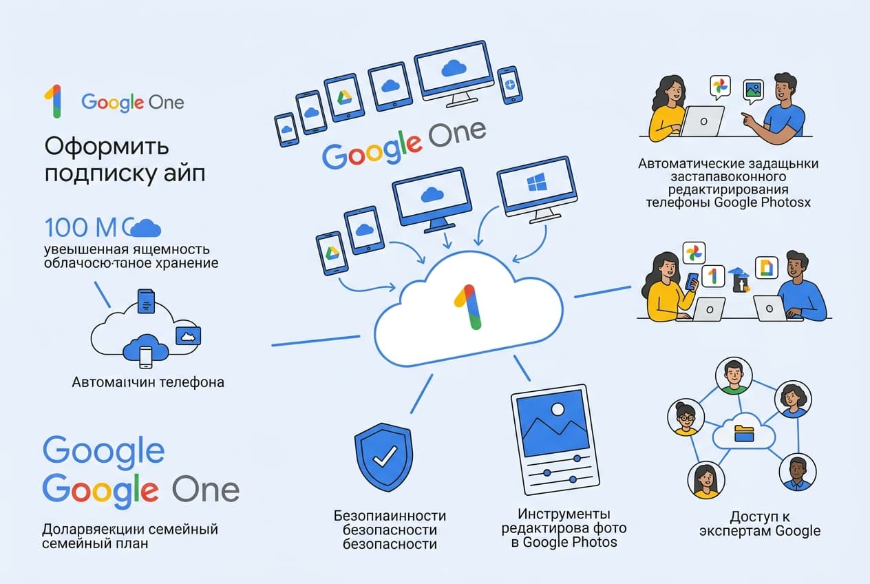 Как оформить подписку Google One из России в 2026 году: без зарубежной карты