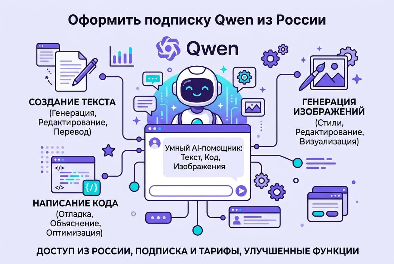 Как оформить подписку Qwen из России в 2026 году: без зарубежной карты
