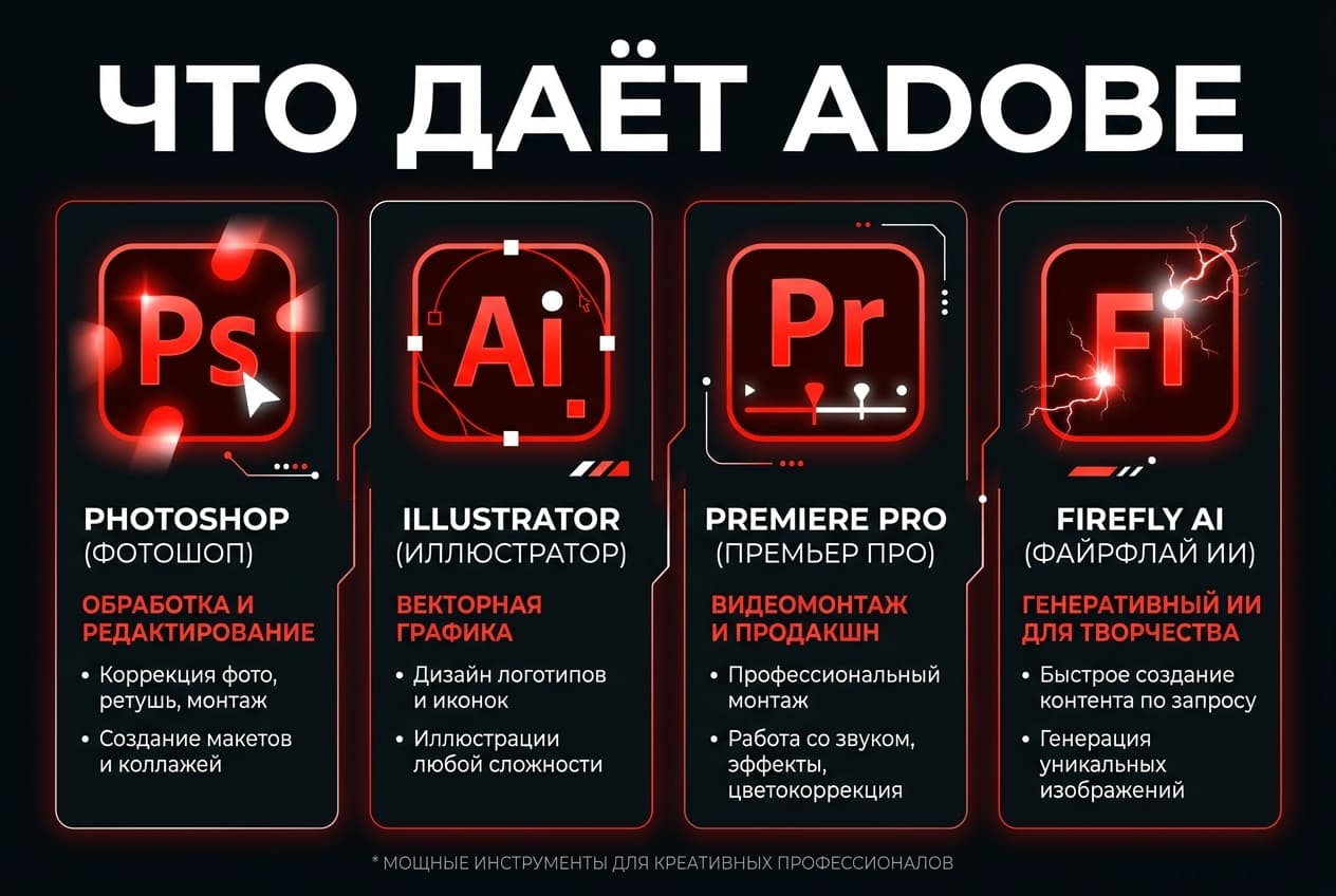 Как оформить подписку Adobe из России в 2026 году: без зарубежной карты — фото 1