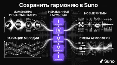 Как не потерять гармонию трека при правках в Suno