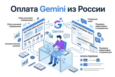 Как оплатить Gemini из России в 2026 году: подписка на ИИ от Google без зарубежной карты