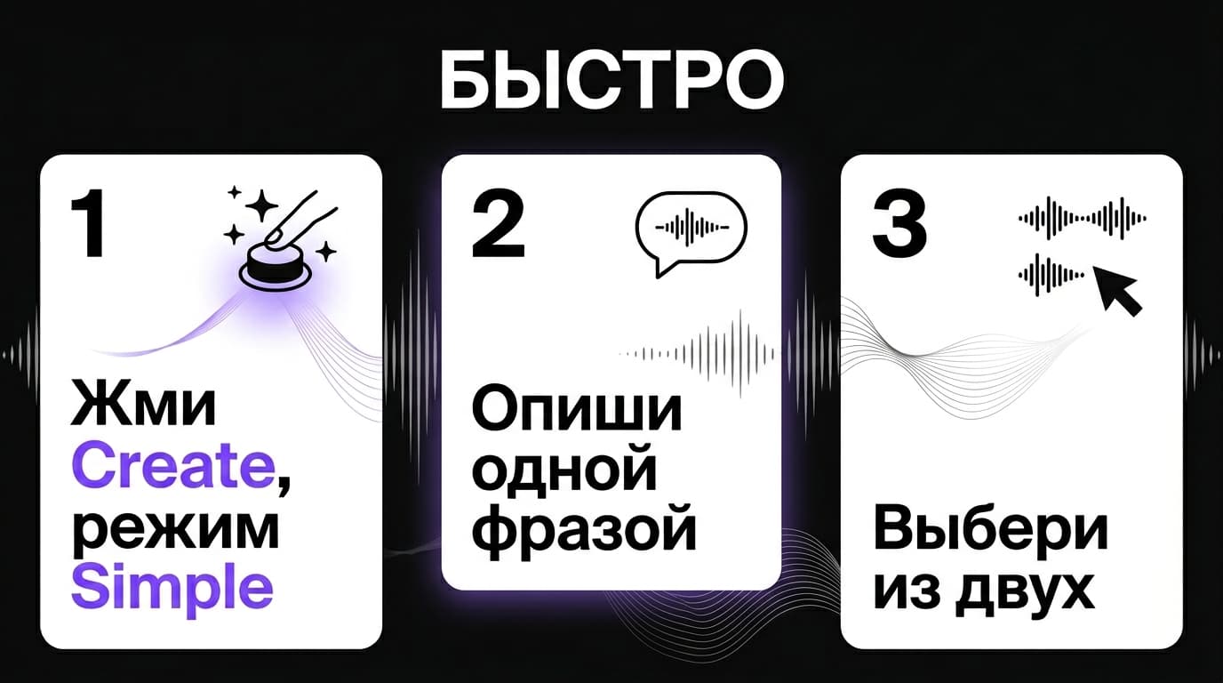 Песня в Suno за 5 минут: самый простой способ для тех, кто никогда этого не делал — фото 1