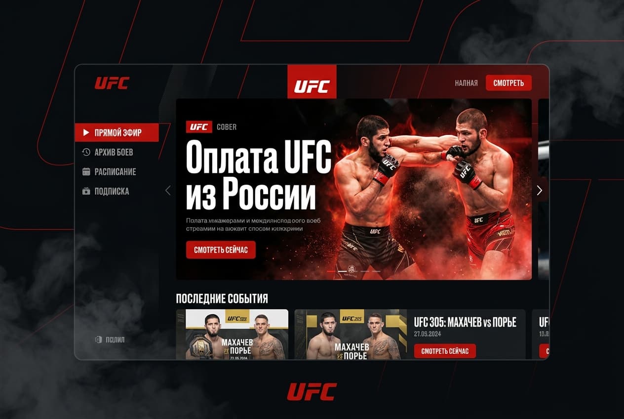 Как оплатить UFC из России в 2026 году: подписку Fight Pass без зарубежной карты