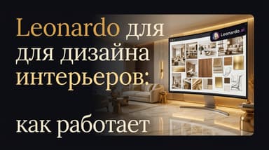 Leonardo.Ai в дизайне интерьера и архитектуре: как использовать на практике