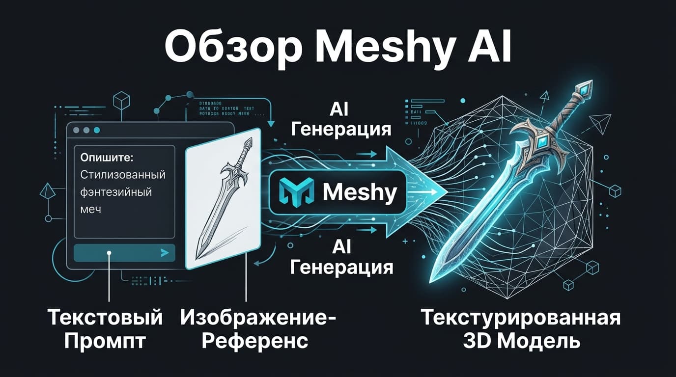 Meshy AI: разбираемся, зачем нужен этот генератор 3D-моделей и оправдывает ли он подписку