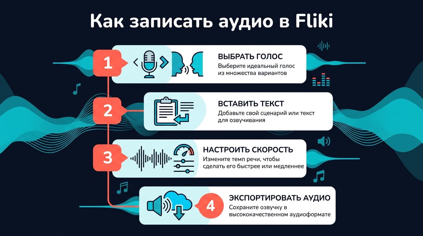 Fliki: как озвучить подкаст из текста за считаные минуты — фото 4