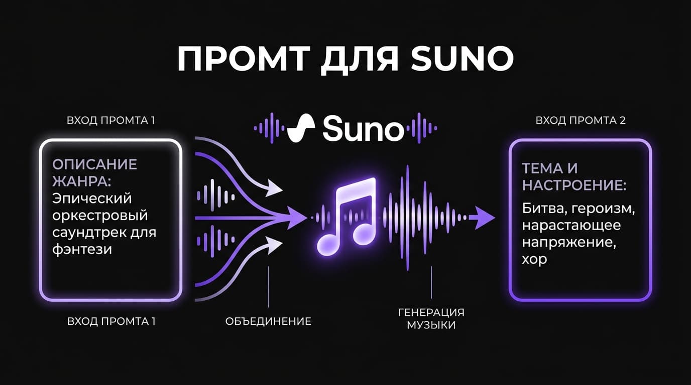 Промт для Suno: чеклист, который превращает случайный набор слов в рабочий запрос