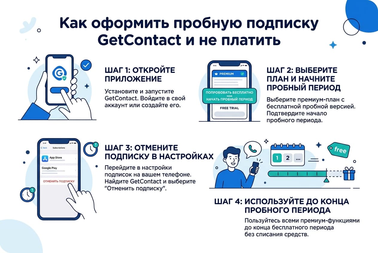 Как оформить пробную подписку GetContact из России в 2026 году — фото 2