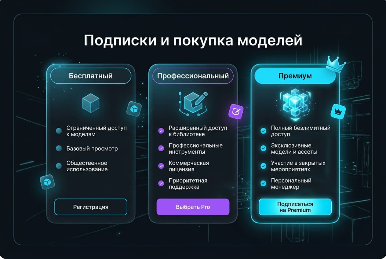 Как купить 3D-модели на Sketchfab из России в 2026 году: без зарубежной карты — фото 2