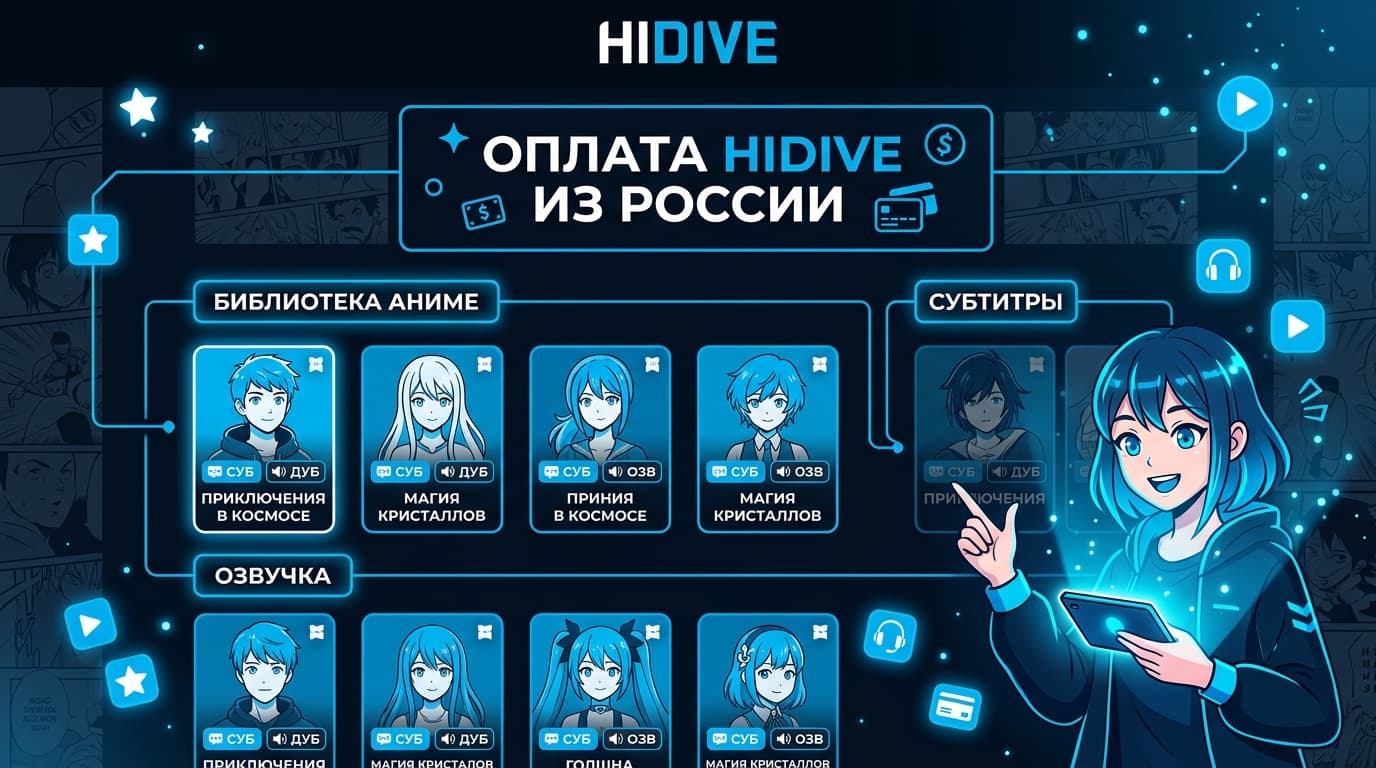 Как оформить подписку HiDive из России в 2026 году: без зарубежной карты