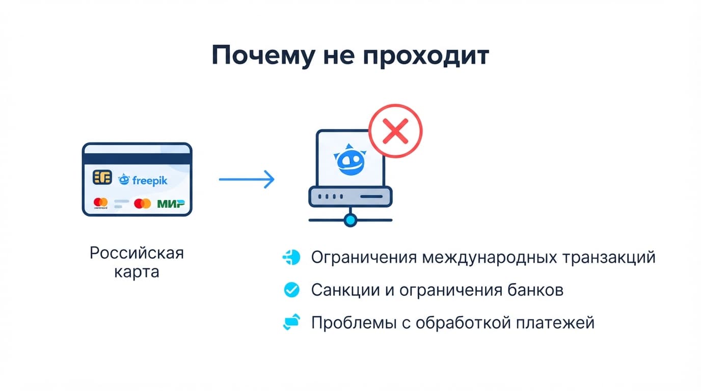 Как оплатить подписку Freepik из России в 2026 году — фото 3