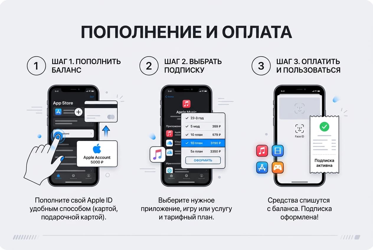 Как оплатить через Apple ID из России в 2026 году — фото 3