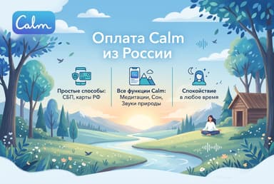 Как оформить подписку Calm из России в 2026 году: без зарубежной карты