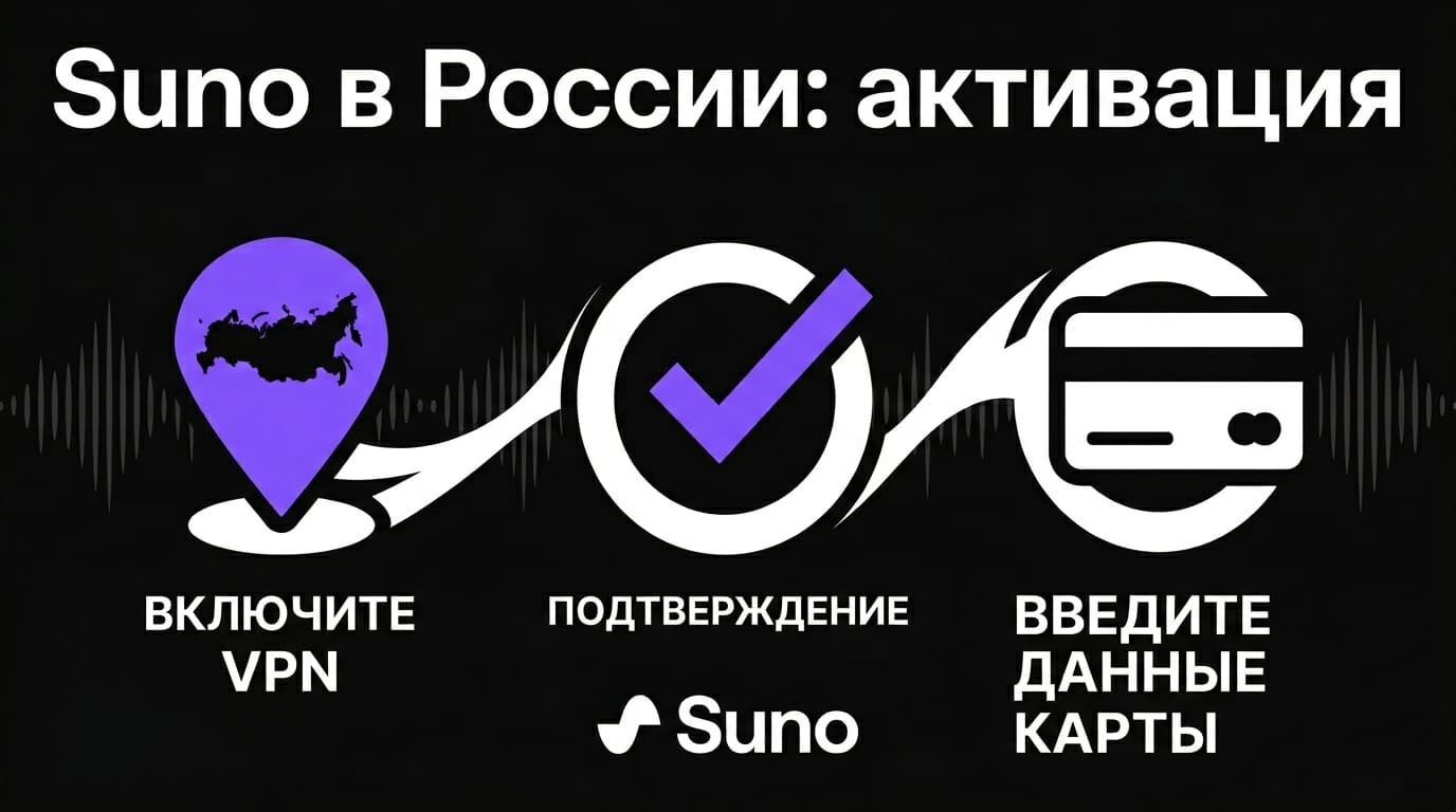 Доступ к Suno из России в 2026 году: регистрация, VPN и оформление подписки по шагам