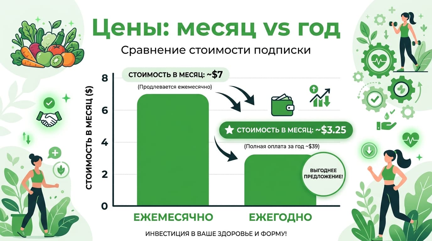 FatSecret Premium из России: за что платить и как оформить подписку в 2026 году — фото 3