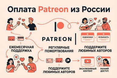 Как оплатить подписку на Patreon из России в 2026 году: без зарубежной карты