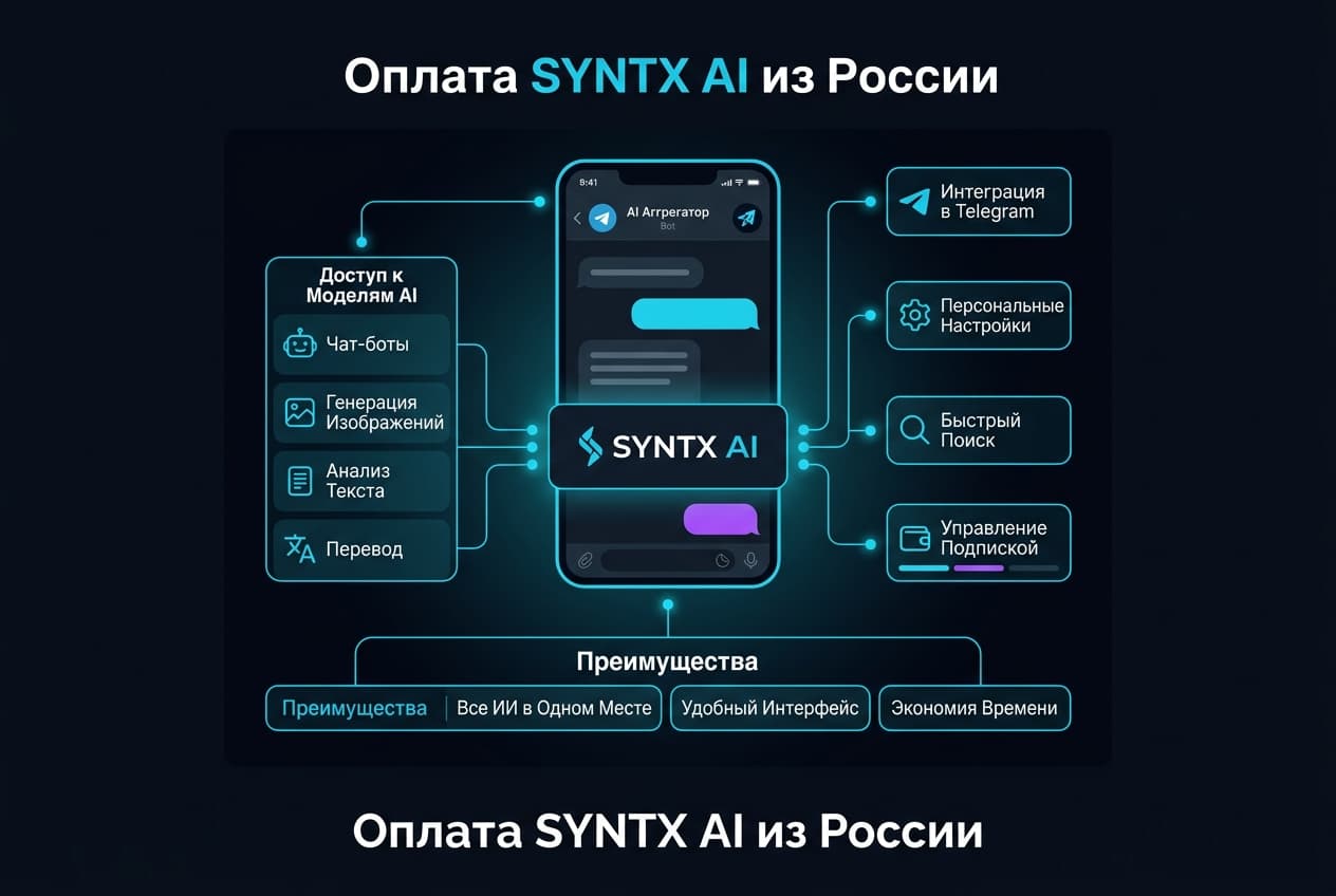 Как оплатить подписку SYNTX AI из России в 2026 году: без зарубежной карты