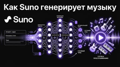 Как устроена генерация музыки в Suno: логика нейросети простыми словами