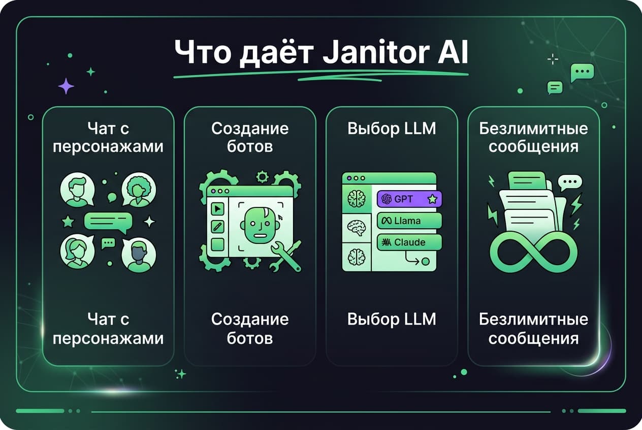 Как оформить подписку Janitor AI из России в 2026 году: без зарубежной карты — фото 1